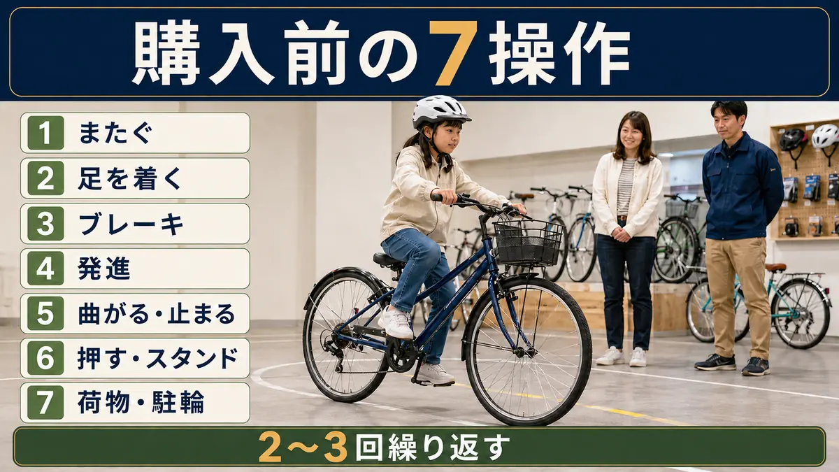 24インチ自転車を購入する前に確認する7つの操作