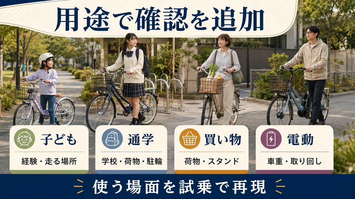 24インチ自転車を子どもの移動・通学・買い物・電動の用途別に確認