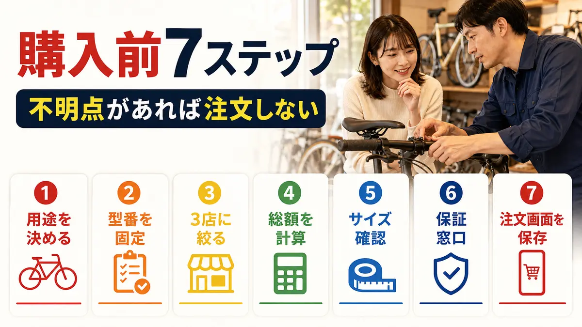 ブリヂストン自転車を安く安全に買うための購入前7ステップ