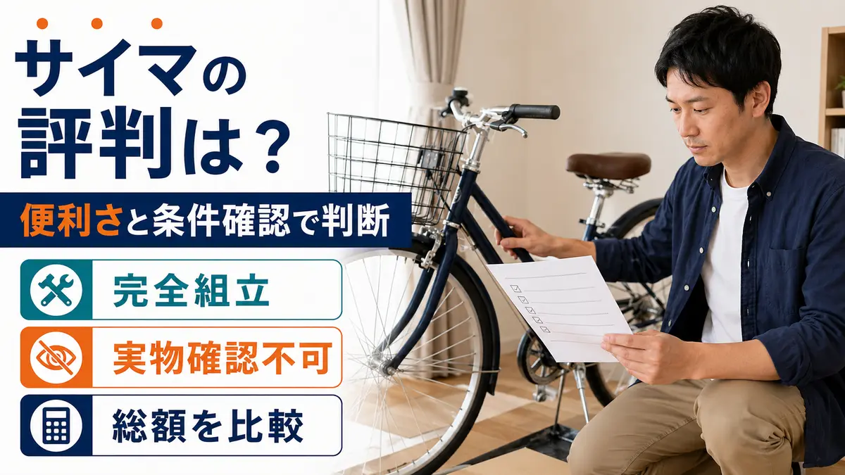 サイマの評判を完全組立・実物確認・総額で判断する画像