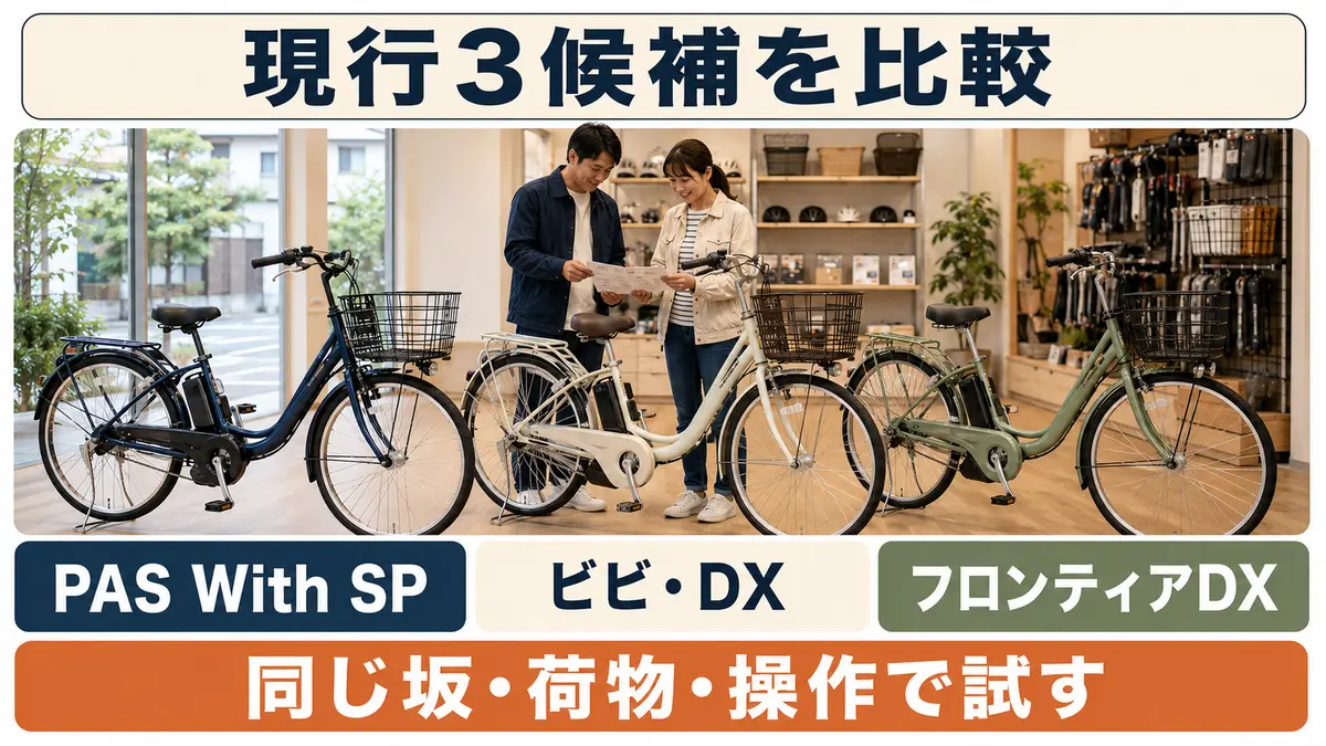 PAS With SP・ビビDX・フロンティアDXの特徴を比較する図