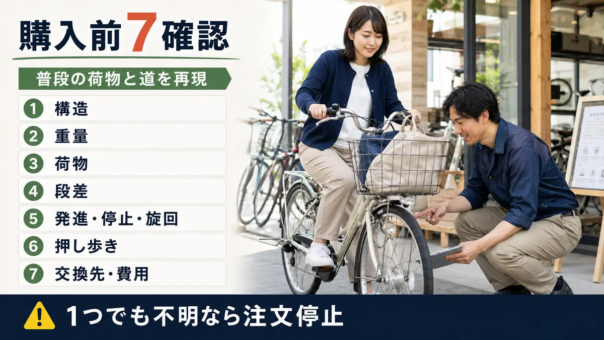 パンクしない自転車を購入する前に行う7つの確認手順